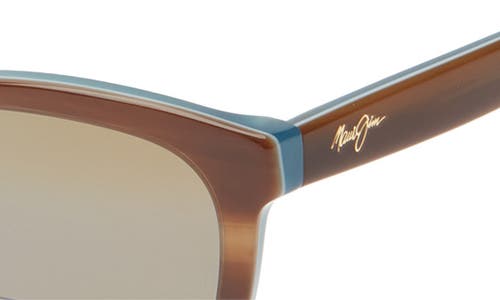 Maui Jim 54mm Polarized Cat Eye Sunglasses In Tortoise Tortoise Bronze