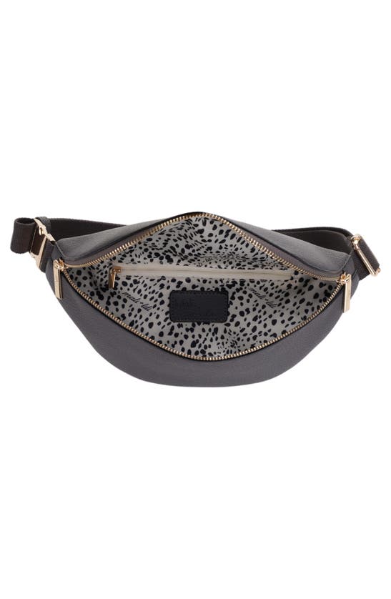Mali + Lili Lydia Recycled Vegan Leather Sling Bag In Mushroom