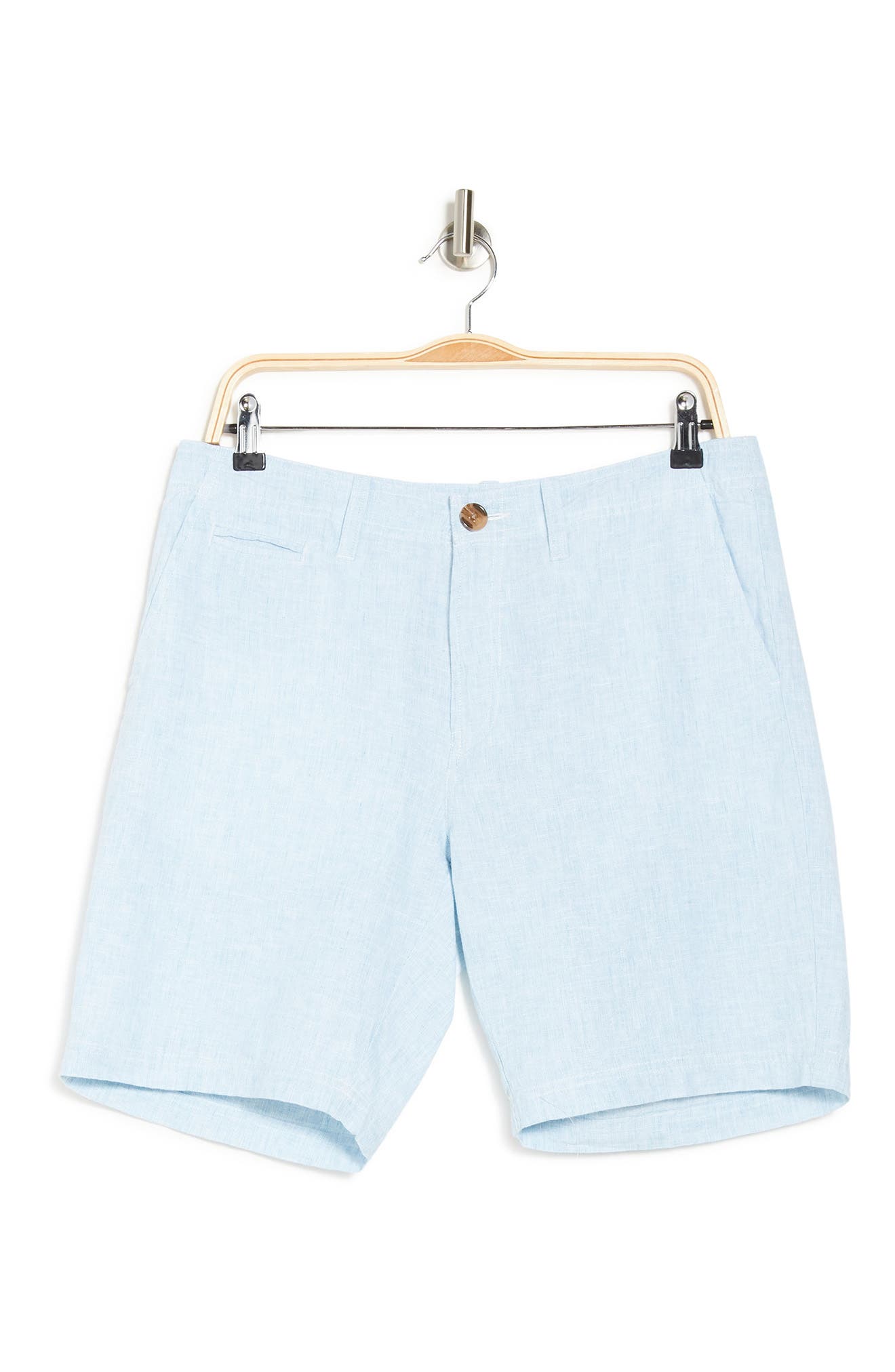 14th & Union Linen Shorts In Turquoise/aqua5