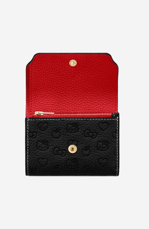 Maison De Sabre Maison De Sabré Leather Trifold Wallet In Hello Kitty