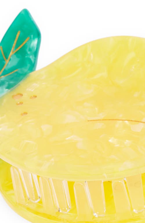 Solar Eclipse Lemon Claw Hair Clip In Yellow