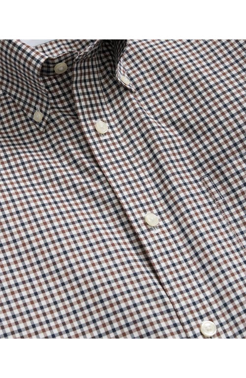 Shop Brooks Brothers Fall Check Regular Fit Non-iron Stretch Button-down Shirt In Classic Check