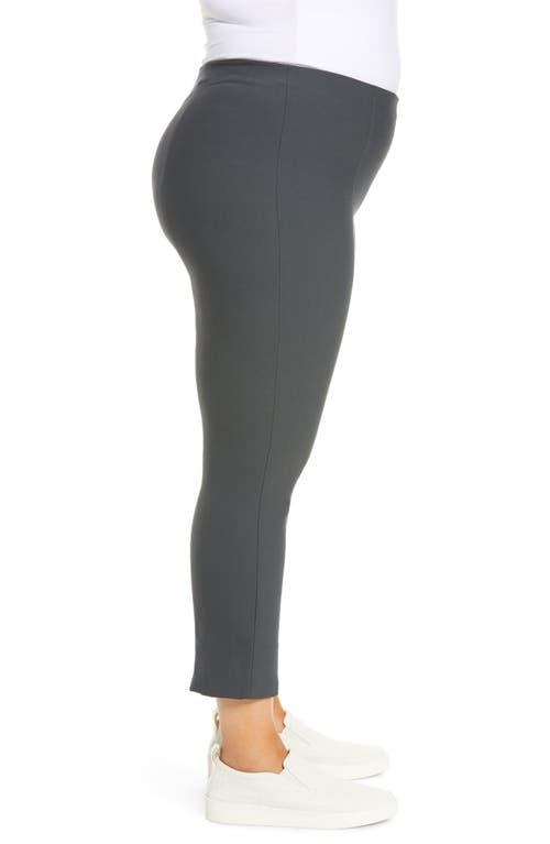 Shop Vince Front Seam Leggings In Dark Grey