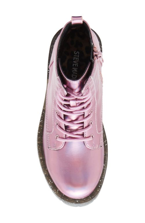 Shop Steve Madden Jtaurus Combat Boot In Pink