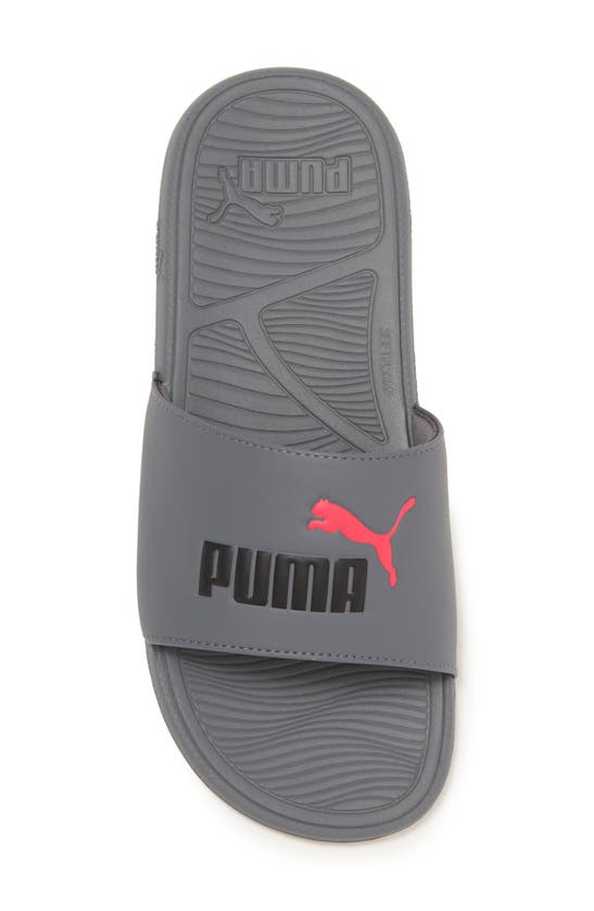 Shop Puma Cool Cat 2.0 Slide Sandal In Cool Dark Gray-black-orchid