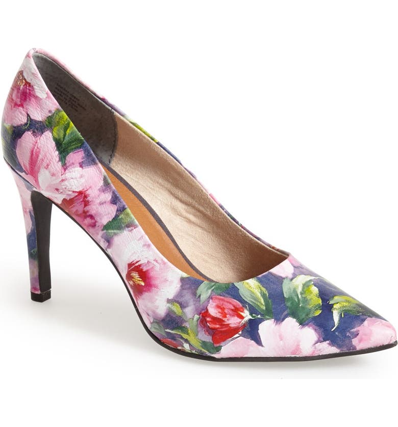 Seychelles 'Frequency' Floral Print Leather Pointy Toe Pump (Women ...