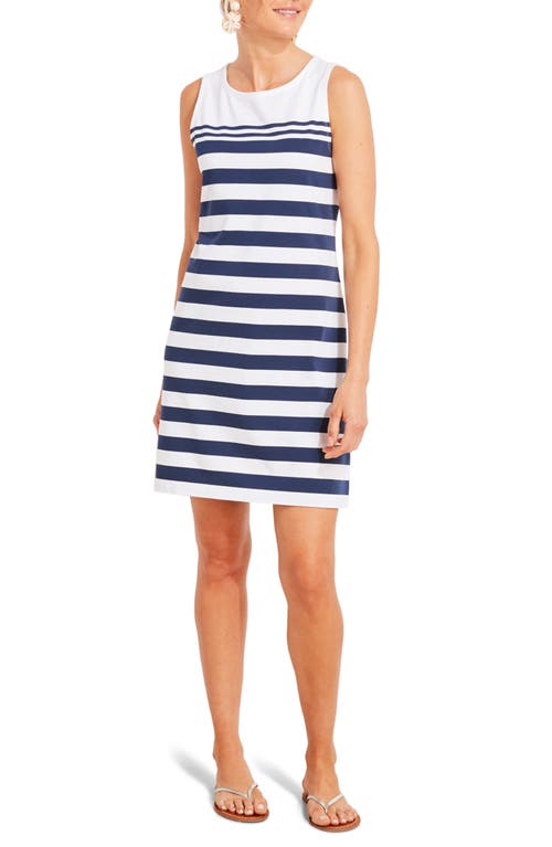 vineyard vines Nantucket Stripe Tank Dress in White Cap Stripe at Nordstrom, Size X-Large