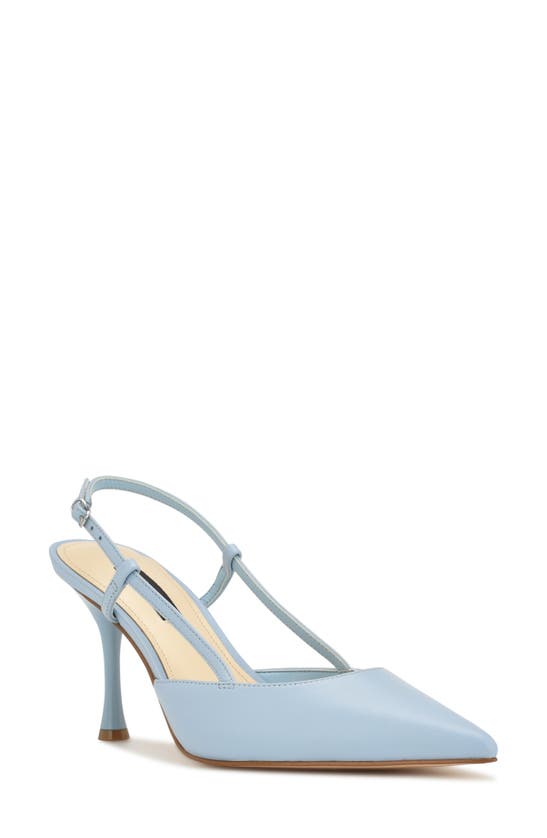 Nine West Peni Pointed Toe Pump In Light Blue 450