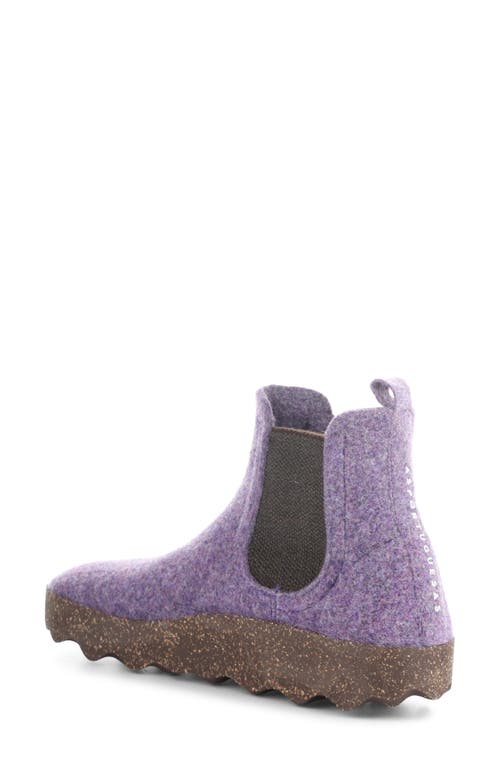 Shop Asportuguesas By Fly London Caia Chelsa Boot In Purple Tweed/felt