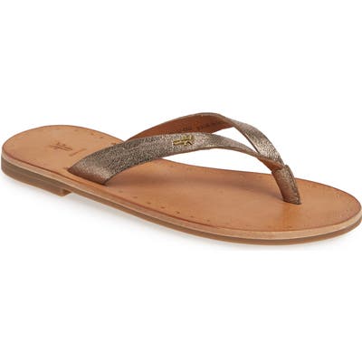 Frye Azalea Flip Flop- Metallic