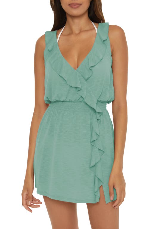 Breezy Basics Ruffle Cover-Up Dress in Mineral