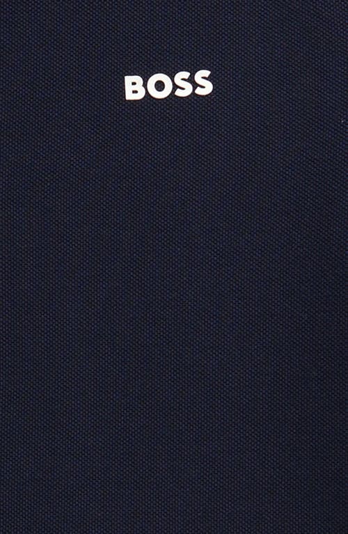 Shop Bosswear Boss Kidswear Kids' Tipped Cotton Piqué Polo In Navy