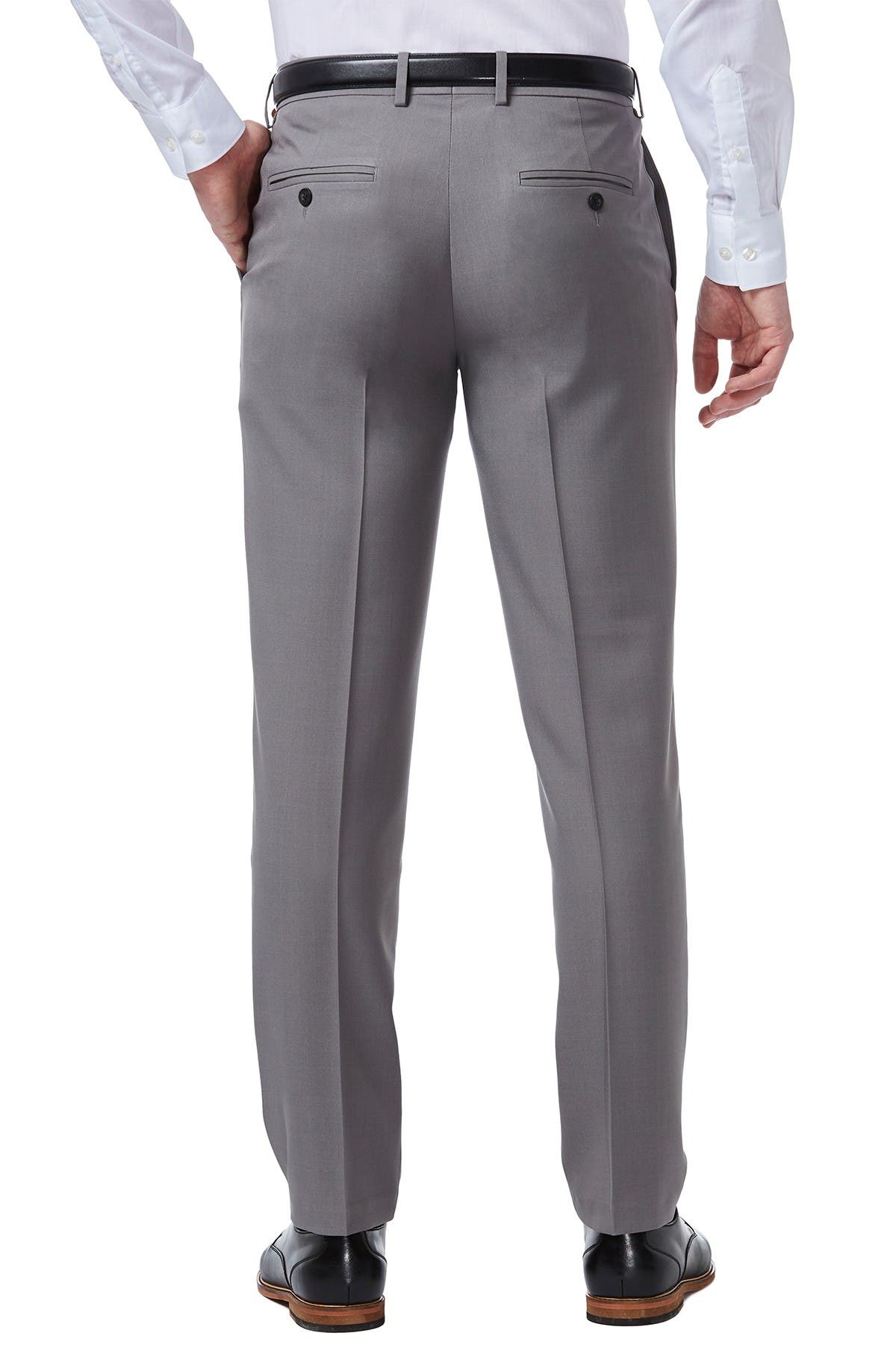 HAGGAR | Premium Comfort 4-Way Stretch Slim Fit Flat Front Dress Pants ...