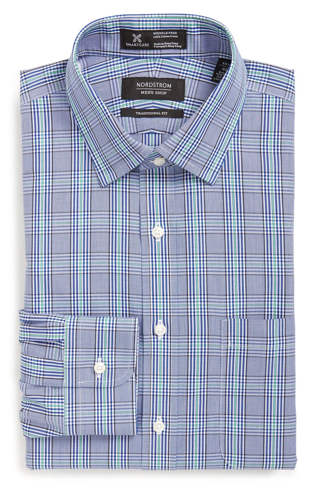 Nordstrom Men's Shop Smartcare™ Traditional Fit Plaid Dress Shirt