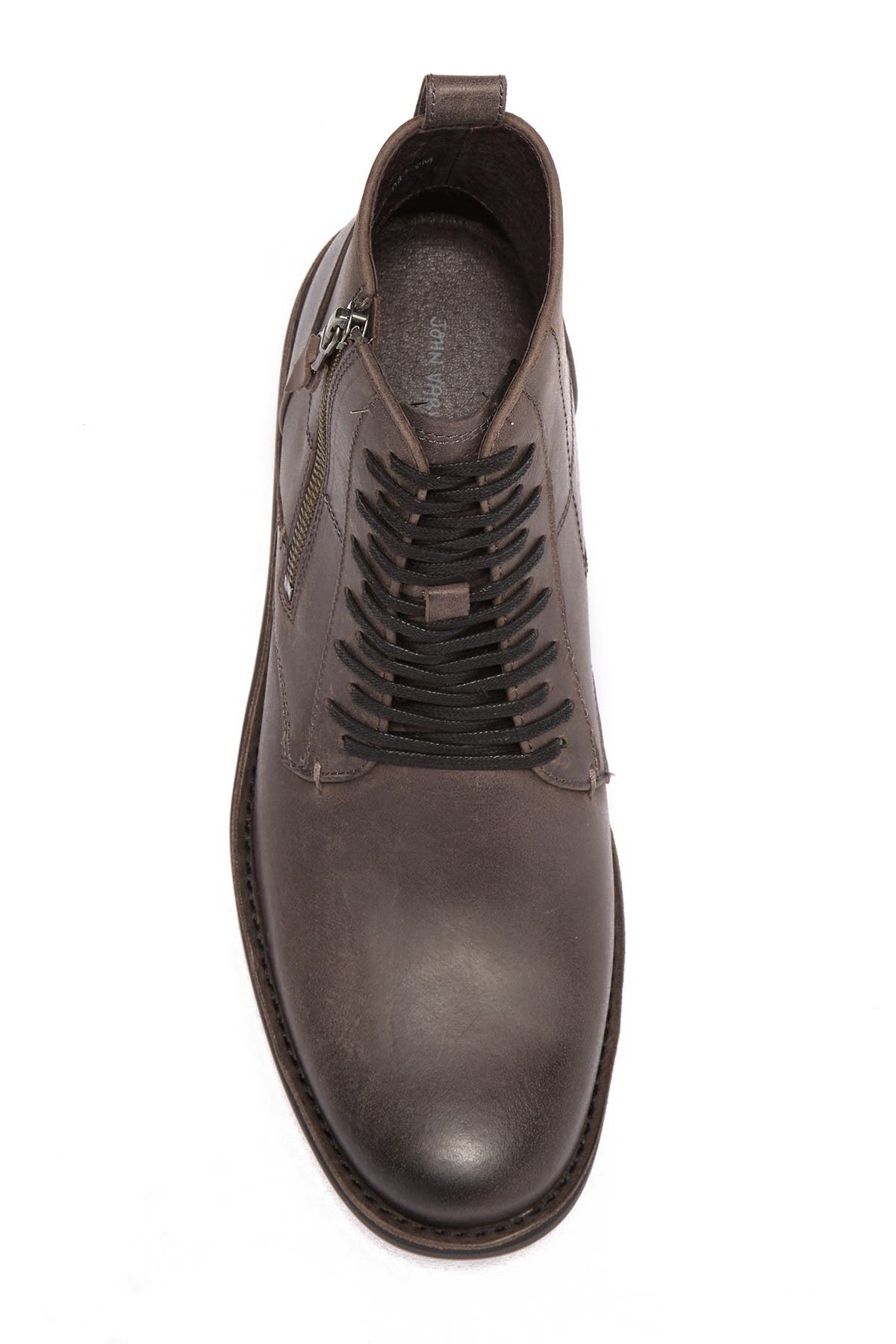 john varvatos star b side zip leather boot