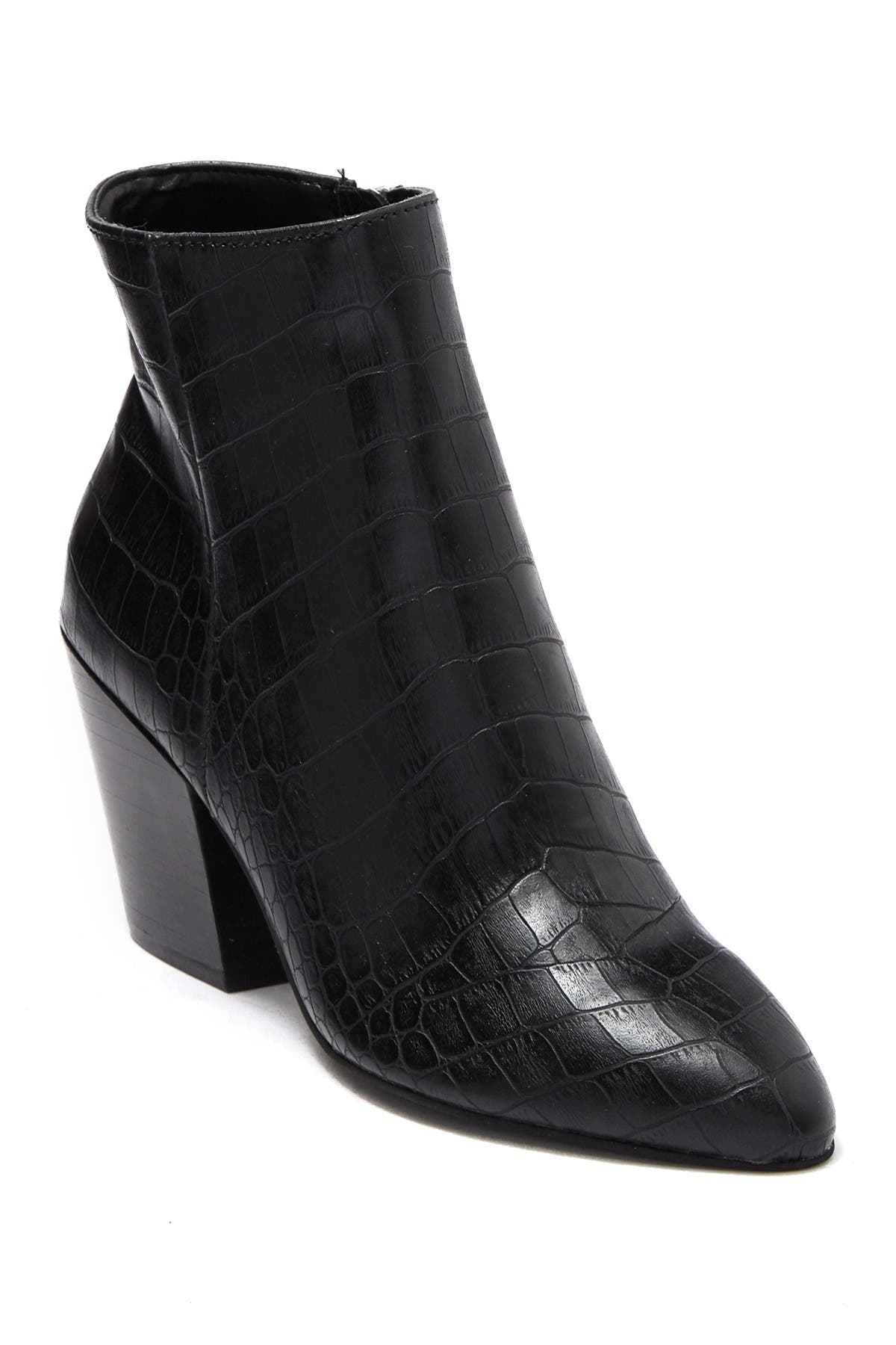 Coltyn Croc-Embossed Leather Bootie 