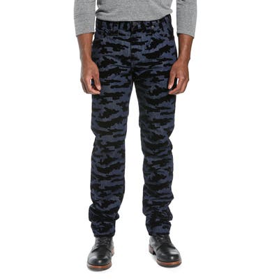True Religion Brand Jeans Rocco Camo Skinny Fit Jeans, Blue
