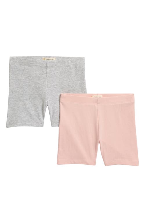 Tucker + Tate Kids' 2-Pack Bike Shorts in Pink- Grey Pack