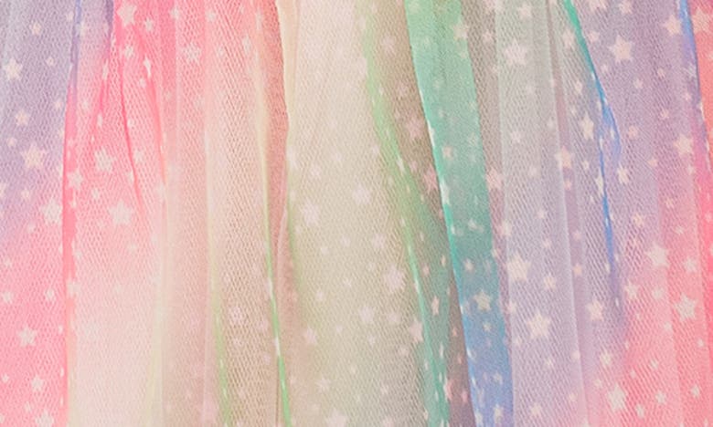 Shop Popatu Ruffle Flounce Tulle Dress In Rainbow