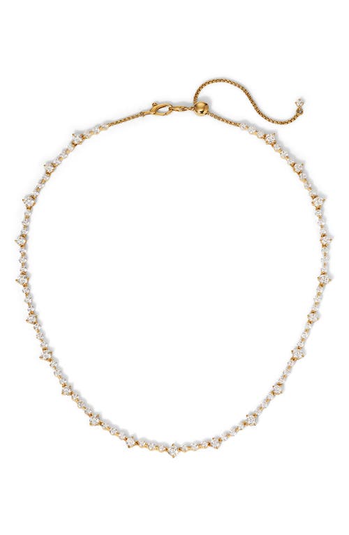 Shop Nadri Cassi Tennis Collar Necklace In Gold