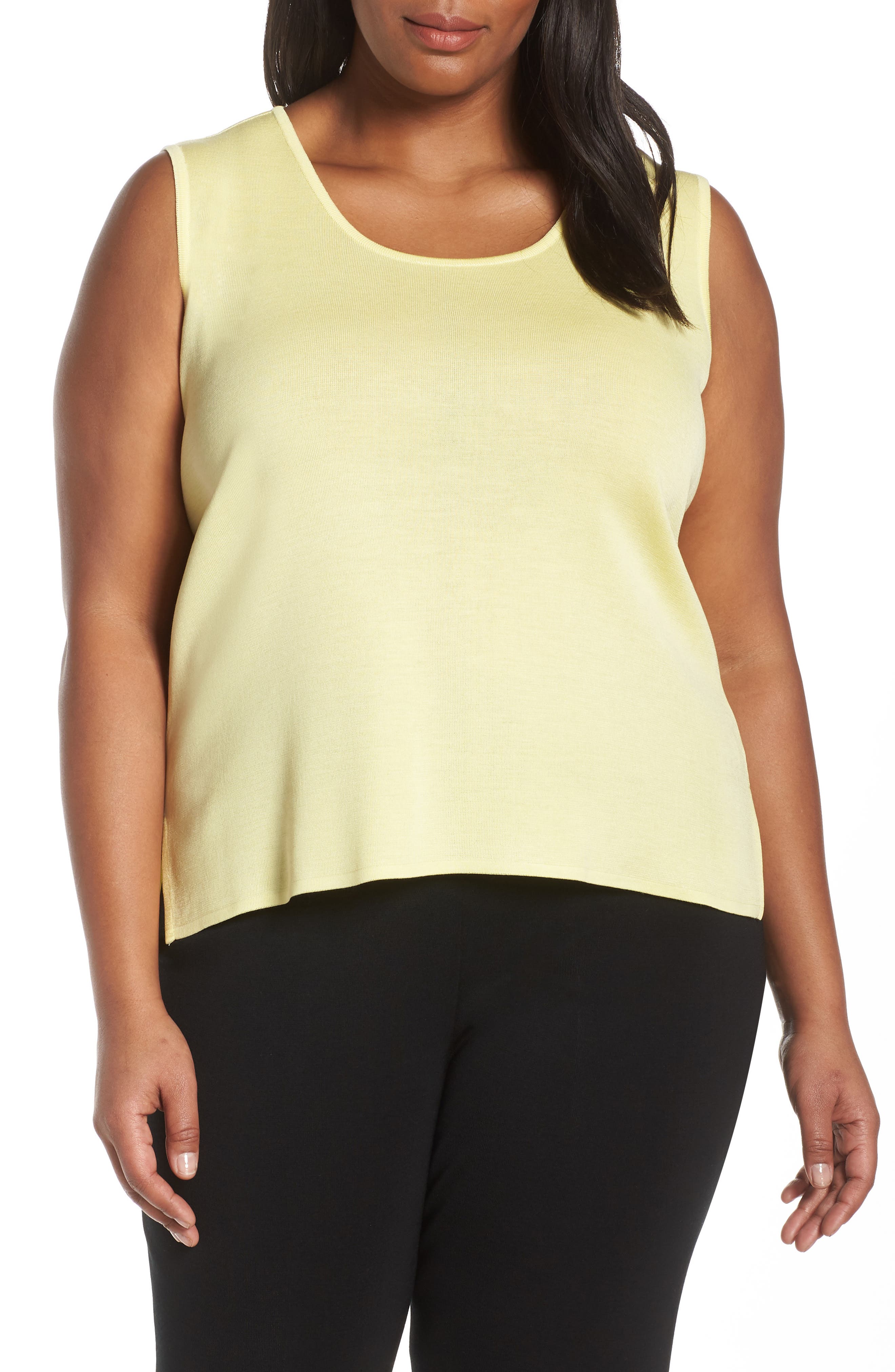 Plus Size Ming Wang Tank, Yellow