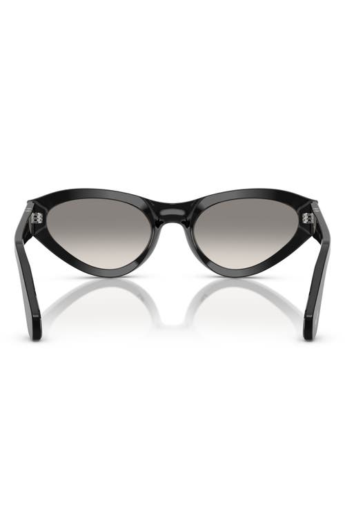 Persol 53mm Polarized Butterfly Sunglasses In Black