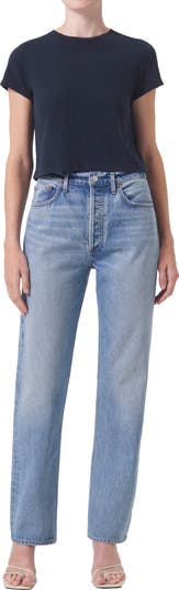 '90s Pinch Waist High Waist Straight Leg Jeans