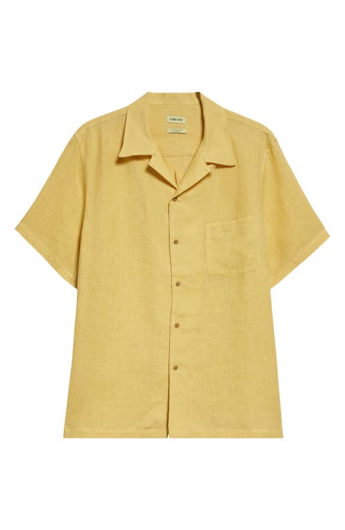 Linen Camp Shirt in Pomegranate Yellow