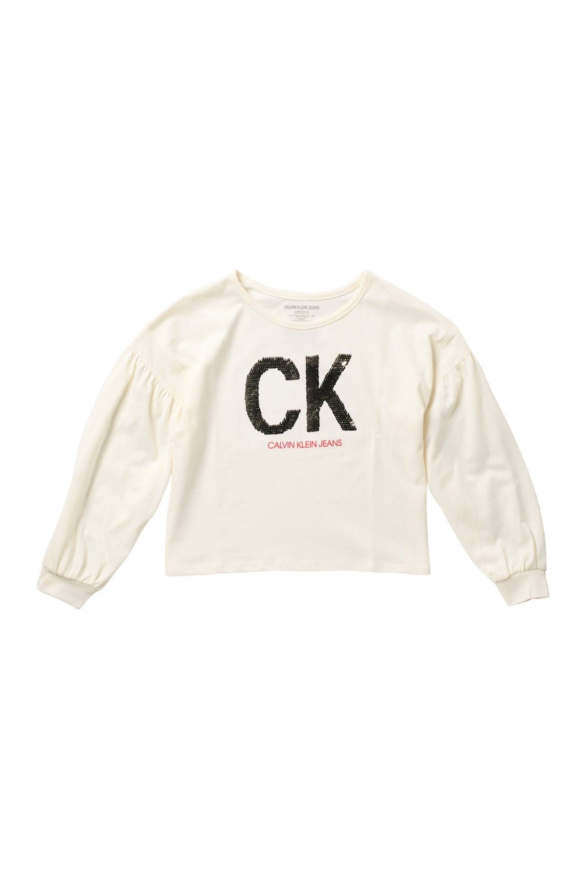 calvin klein sequin top