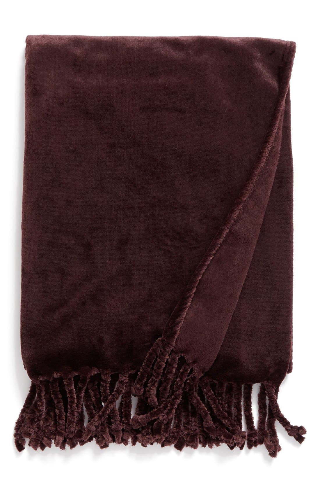 NORDSTROM AT HOME,
                            Kennebunk Bliss Plush Throw,
                            Main thumbnail 524, color,
                            599