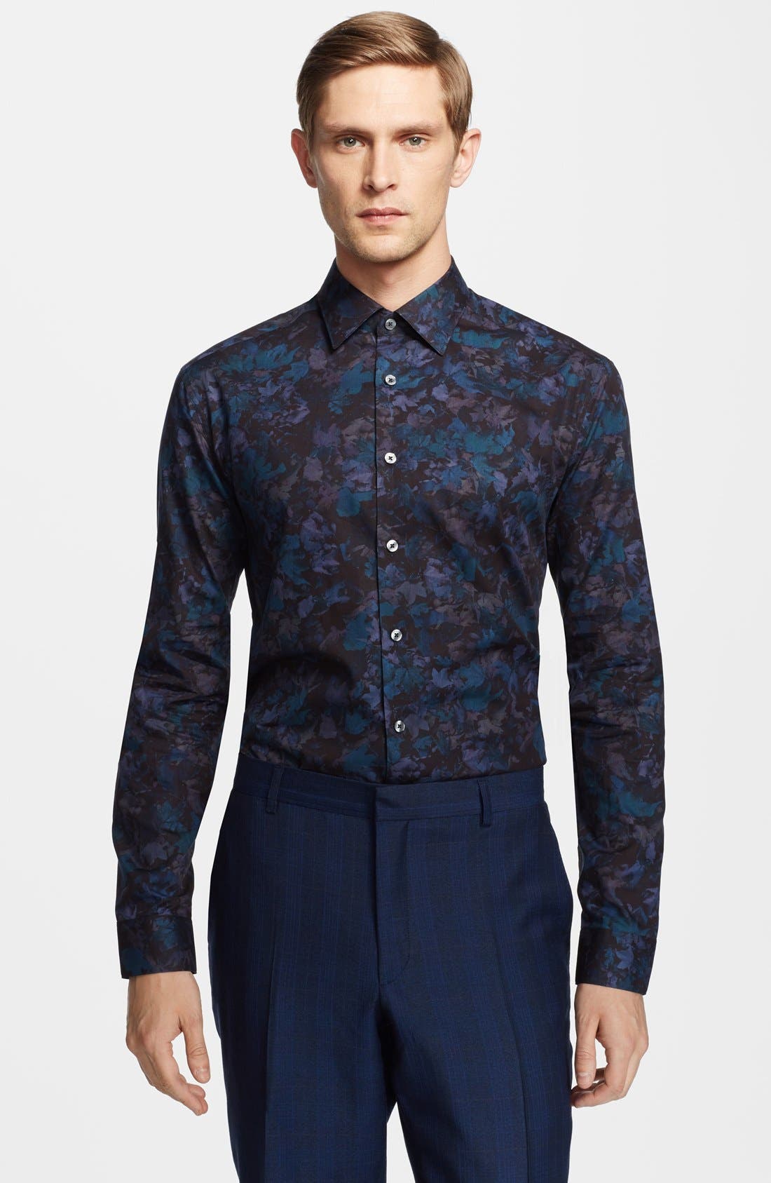 floral print formal shirts