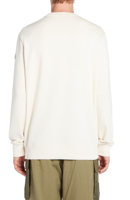 Shop Moncler Contrast Pocket Sweatshirt In White