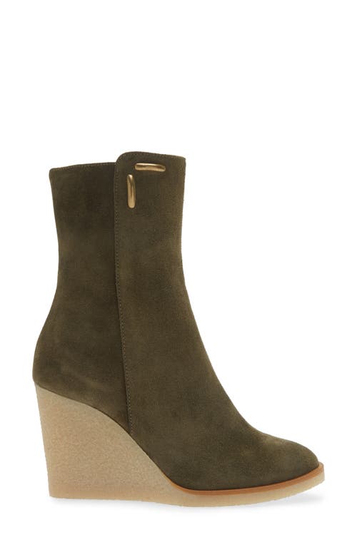 Shop Cordani Floriana Wedge Boot In Crosta Militare