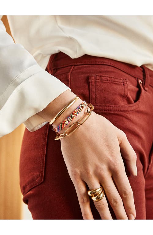 Baublebar Custom Woven Friendship Bracelet In Gold/multicolor