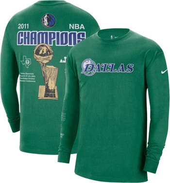 Dallas Mavericks Nike 2021/22 City Edition Courtside Heavyweight Moments  Long Sleeve T-Shirt - Green