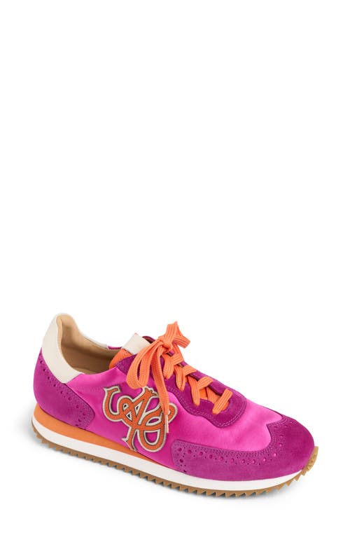 The Office Of Angela Scott The Switzer Sneaker In Fuchsia