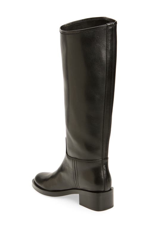 Shop Jeffrey Campbell Reining Knee High Boot In Black Leather