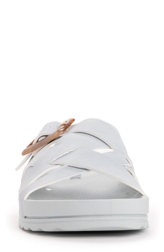 Muk Luks Grand Shayna Slide Sandal In Light Blue