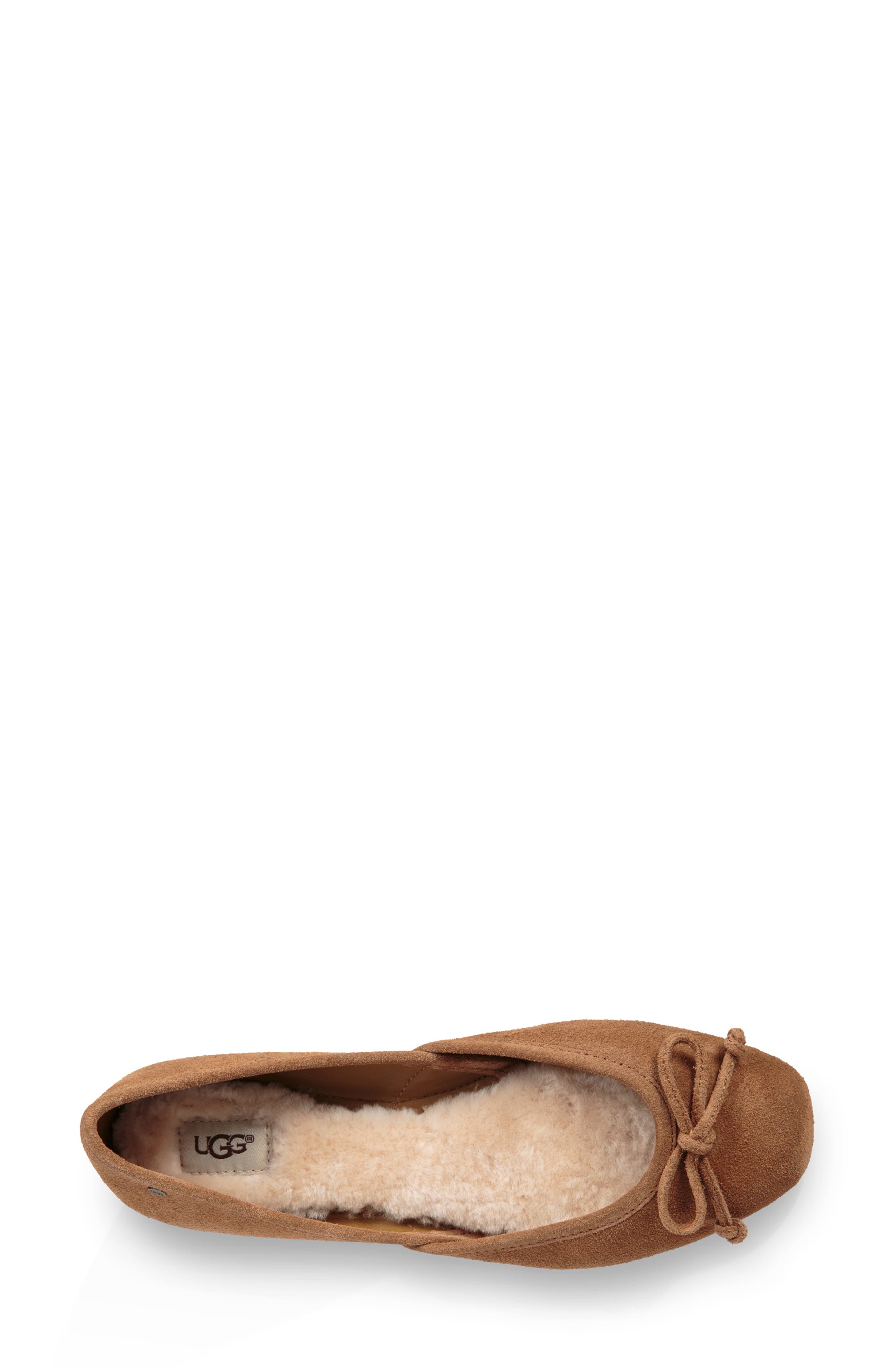 shearling lined ballet flats