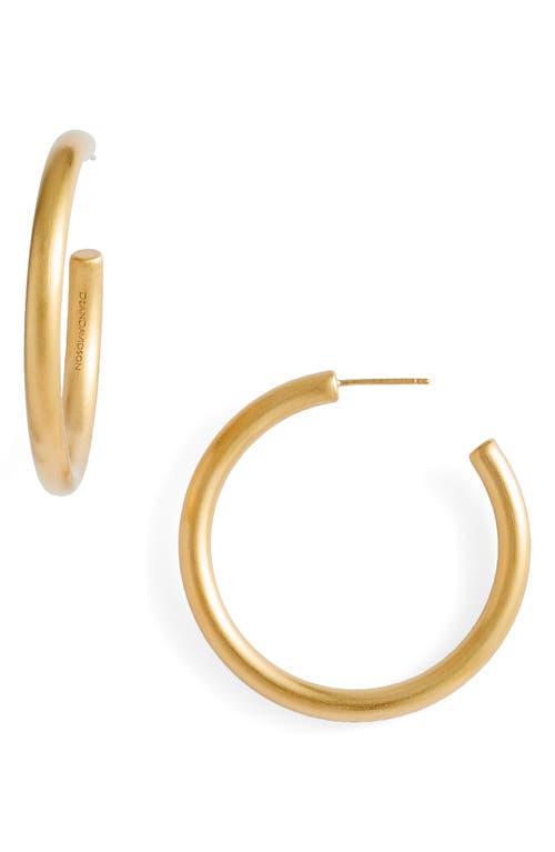 Small Dune Hoop Earrings in Gold