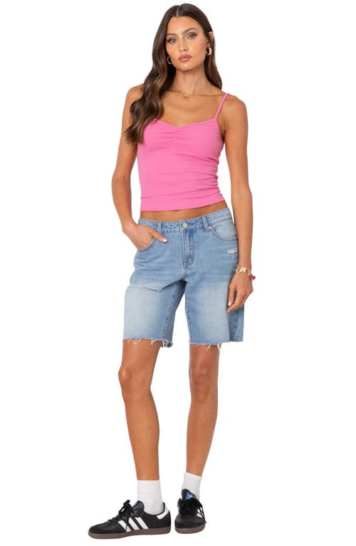 Shop Edikted Makena Cinched Front Camisole In Pink