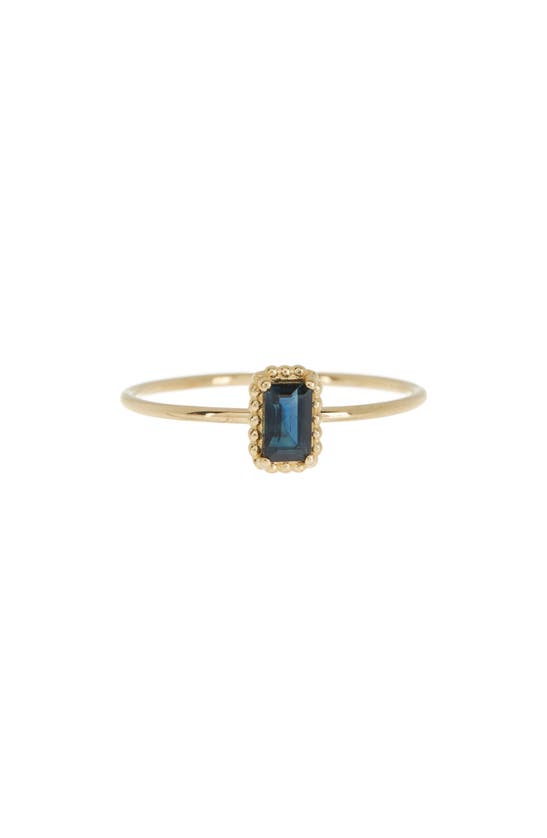 Bony Levy El Mar Sapphire Stacking Ring In 18k Yellow Gold - Sapphire