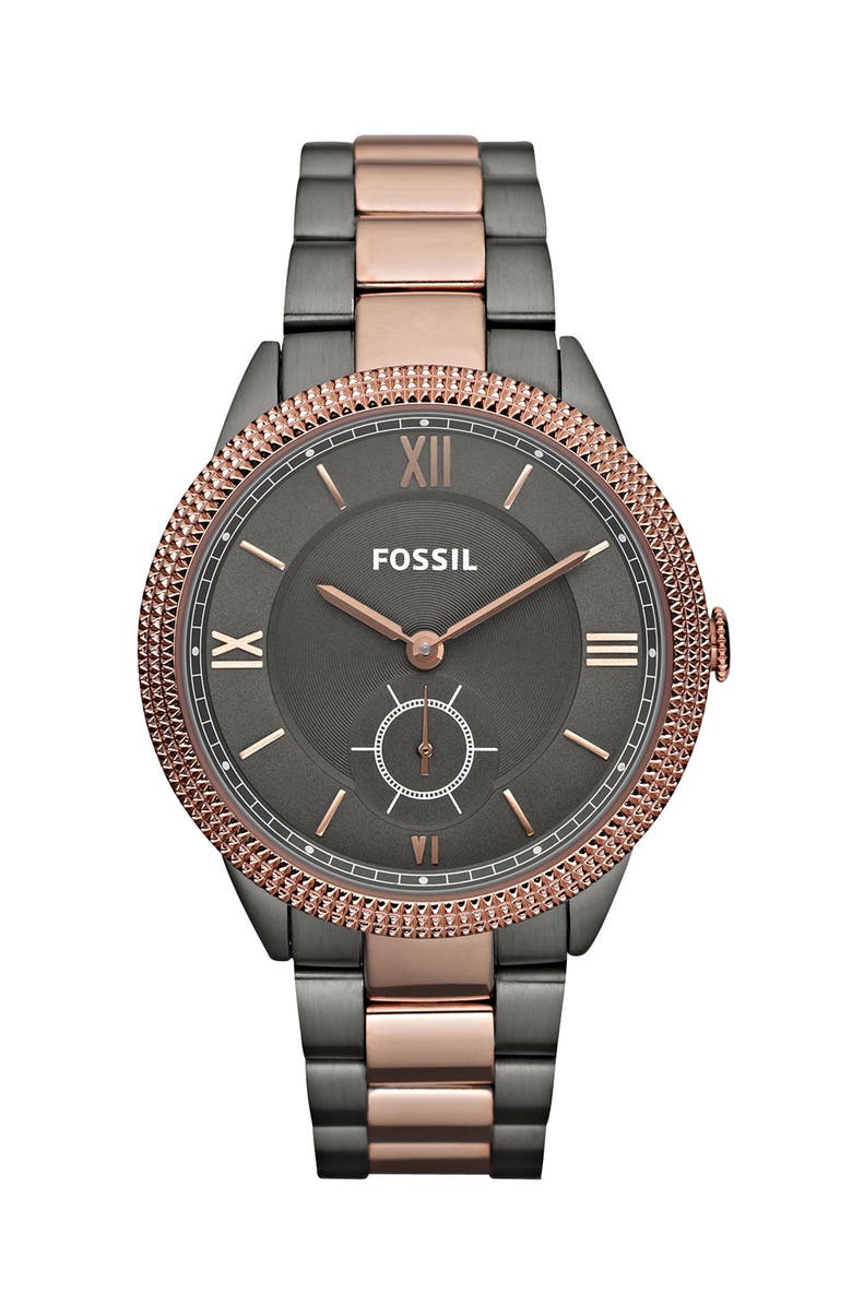 Fossil 'Sydney' Two Tone Bracelet Watch | Nordstrom