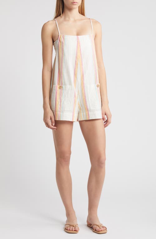 Rip Curl Classic Surf Stripe Romper Bone at Nordstrom,