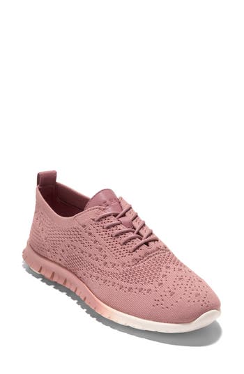 Cole Haan Zerogrand Stitchlite Oxford In Light Rose Knit