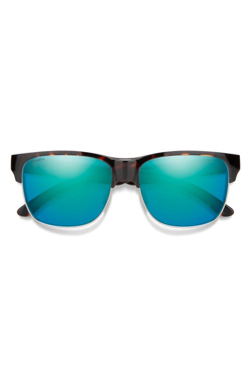 Smith Lowdown 56mm Chromapop Polarized Browline Sunglasses In Black
