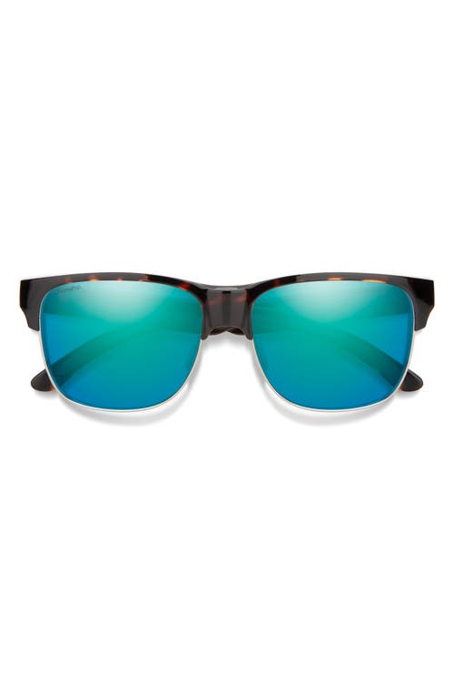 Smith Lowdown 56mm Chromapop Polarized Browline Sunglasses In Blue