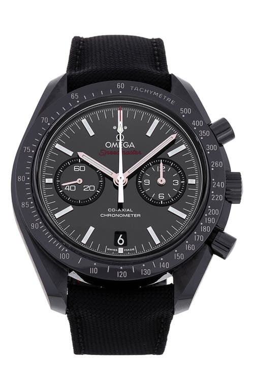 Omega Preowned 2019 Speedmaster Dark Side of the Moon Automatic Nylon Strap Watch