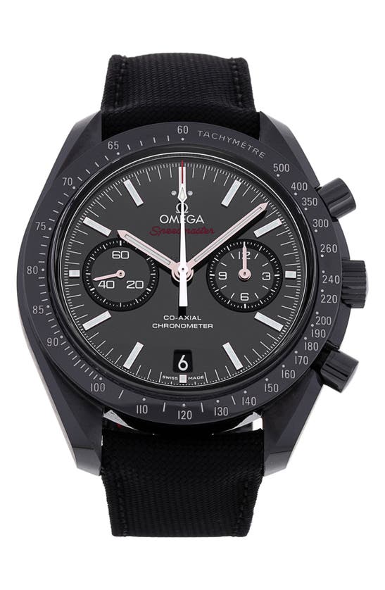 WATCHFINDER & CO. WATCHFINDER & CO. OMEGA PREOWNED 2019 SPEEDMASTER DARK SIDE OF THE MOON AUTOMATIC NYLON STRAP WATCH,