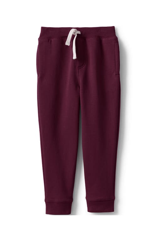 Lands' End School Uniform Kids Jogger Sweatpants In Burgundy